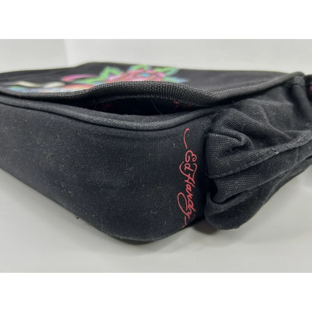 Ed Hardy by Christian Audigier Blk‎ Large Messenger Laptop Bag 